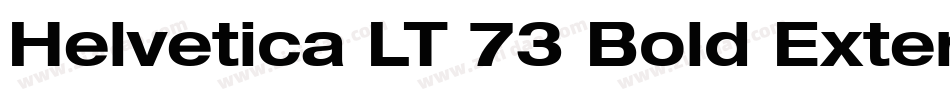 Helvetica LT 73 Bold Extended字体转换